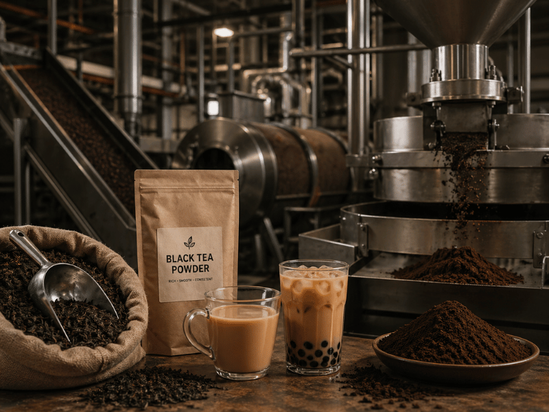 black tea powder manufacturer production line industrial tea powder processing factory