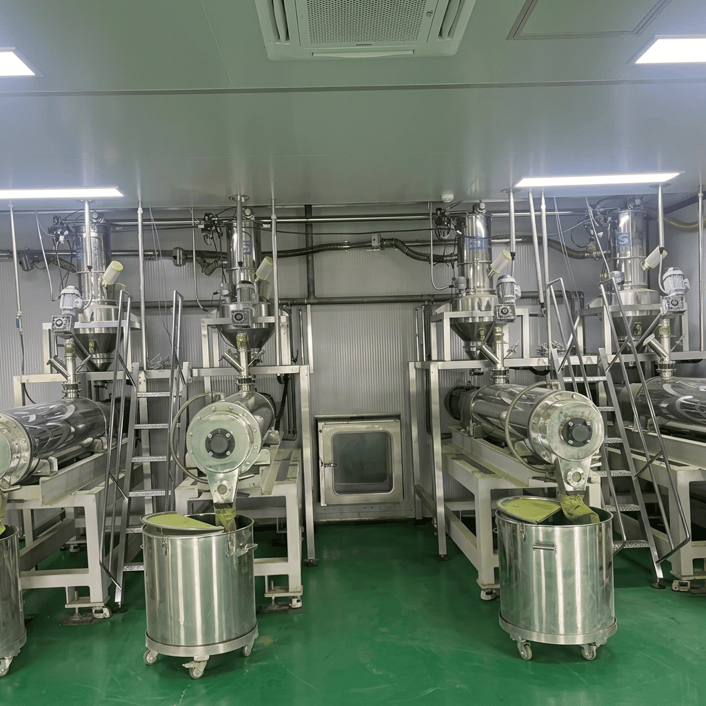Matcha Grinding Production Line - Premium Bulk Matcha Powder Supplier from China. matcha grinding production line with industrial processing machines