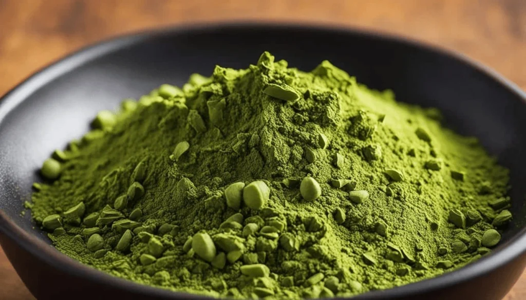 Matcha Powder Fine Texture - Premium Bulk Matcha Powder Supplier from China. Fine texture matcha powder close up showing high quality green color