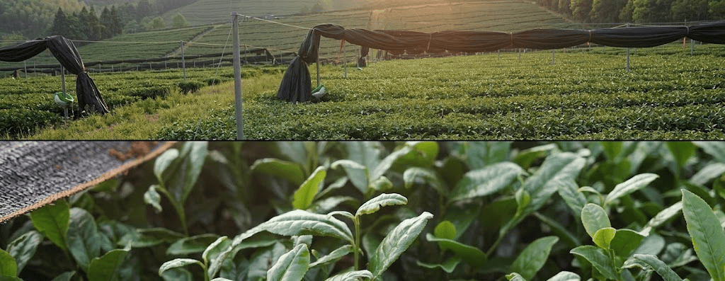 AdoroHumatcha matcha tea harvesting in our certified organic gardens