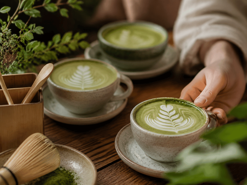 Matcha rolls and desserts — culinary applications
