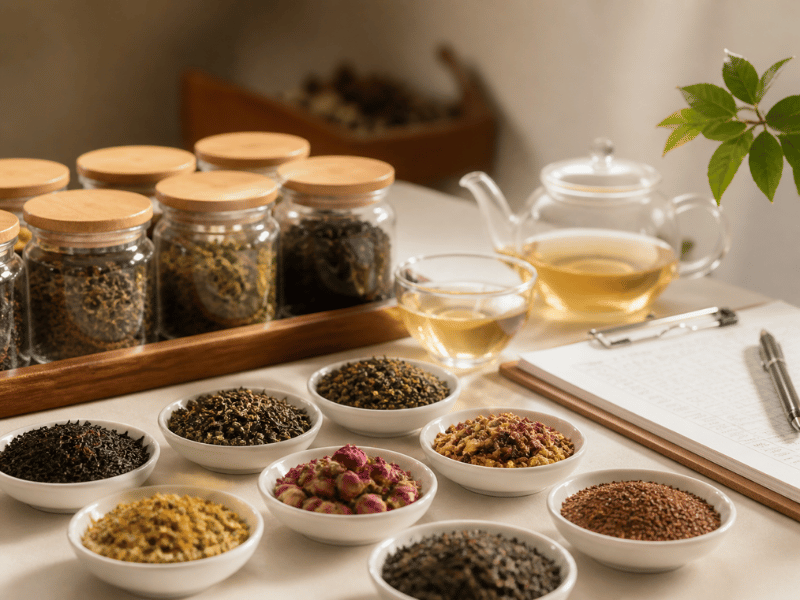 industrial production line mixing custom instant tea powder