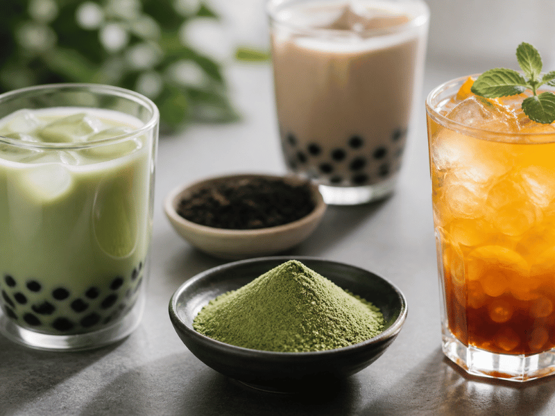 bubble tea drinks with instant tea powder – cold preparation for high-volume chains