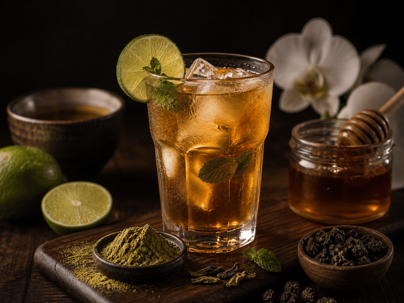 oolong tea beverage pure tea drink traditional modern serving