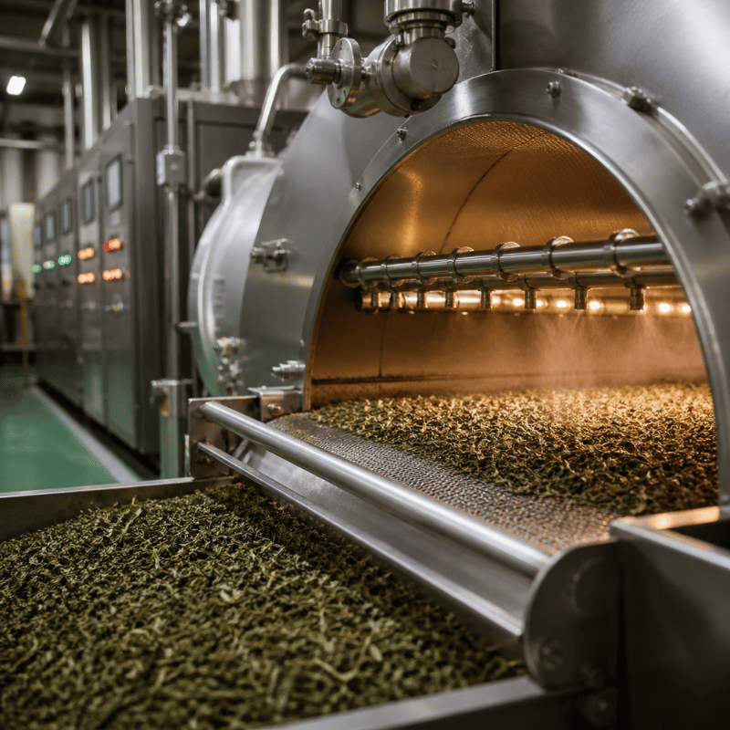 oolong tea roasting processing machine industrial tea production line