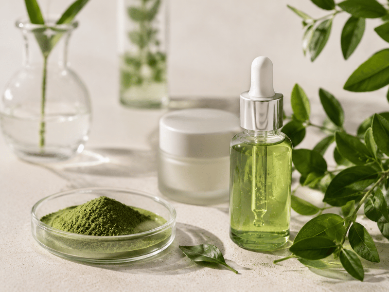 Premium Instant Tea Powder with Natural Extracts - Premium Bulk Matcha Powder Supplier from China. instant tea powder and natural extract in a clean product setup