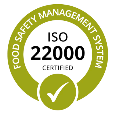 ISO 22000 Food Safety Certified